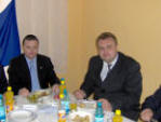 poslanec rumunskho parlamentu a pedseda DSSR pan A. M. Merka a pedseda Jihobantsk oblasti pan Frantiek Draxel